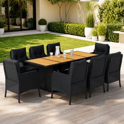 Specifications of 9 Piece Garden Dining Set: Durable Materials