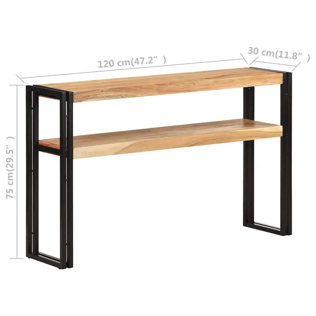 Console Table 120x30x75 cm Acacia Wood Sideboard Living Room Accent Furniture