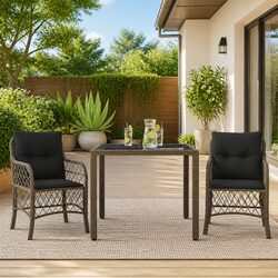 3-Piece Grey Bistro Set - Dimensions, Materials & More