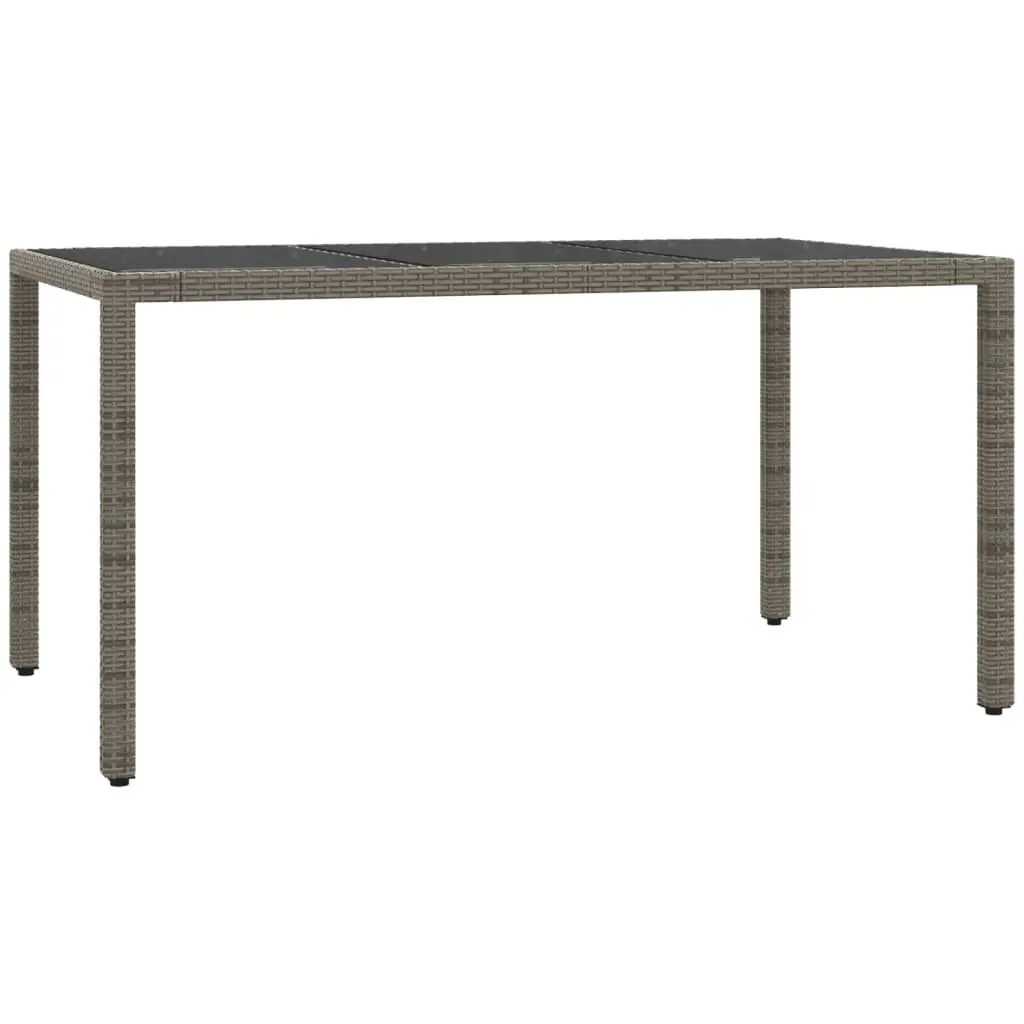 Garden Dining Set 5 Piece Outdoor Furniture Table Chairs Cushions Grey Rattan