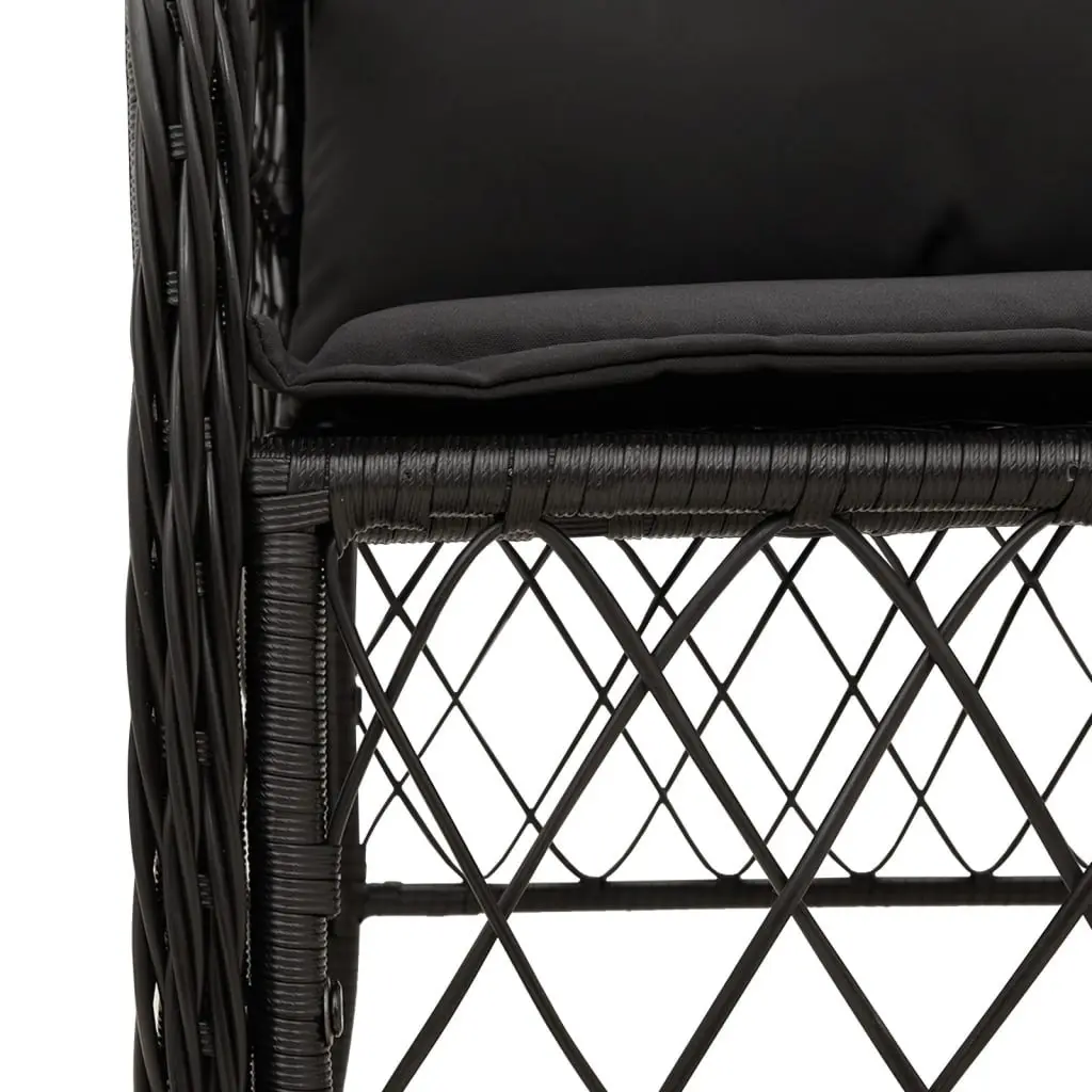 Outdoor Dining Set 5 Piece Garden Furniture Patio Table Chairs with Cushions