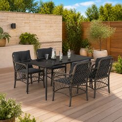 5 Piece Garden Dining Set with Durable Construction