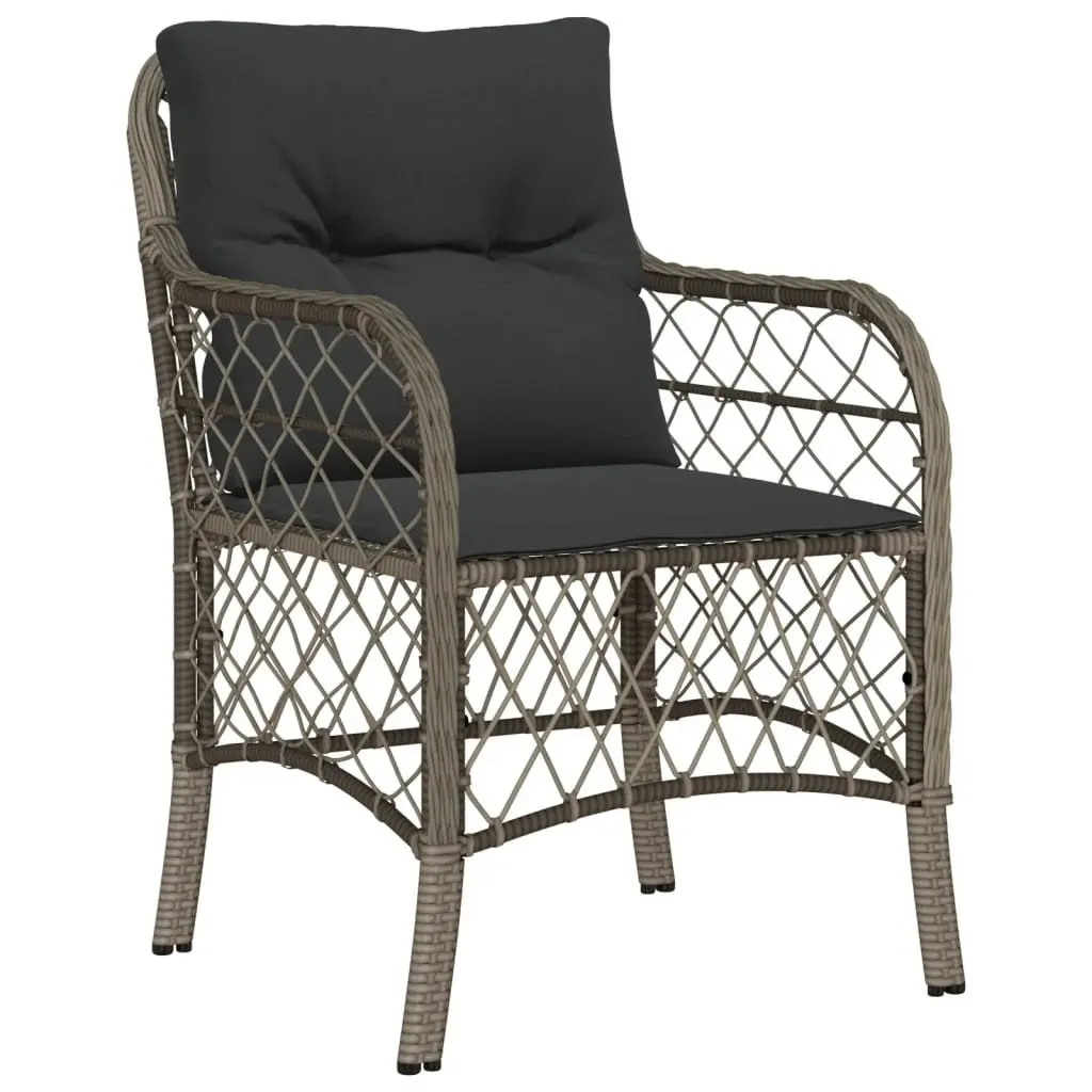 7 Piece Garden Dining Set Outdoor Patio Furniture Table Chairs with Cushions Grey