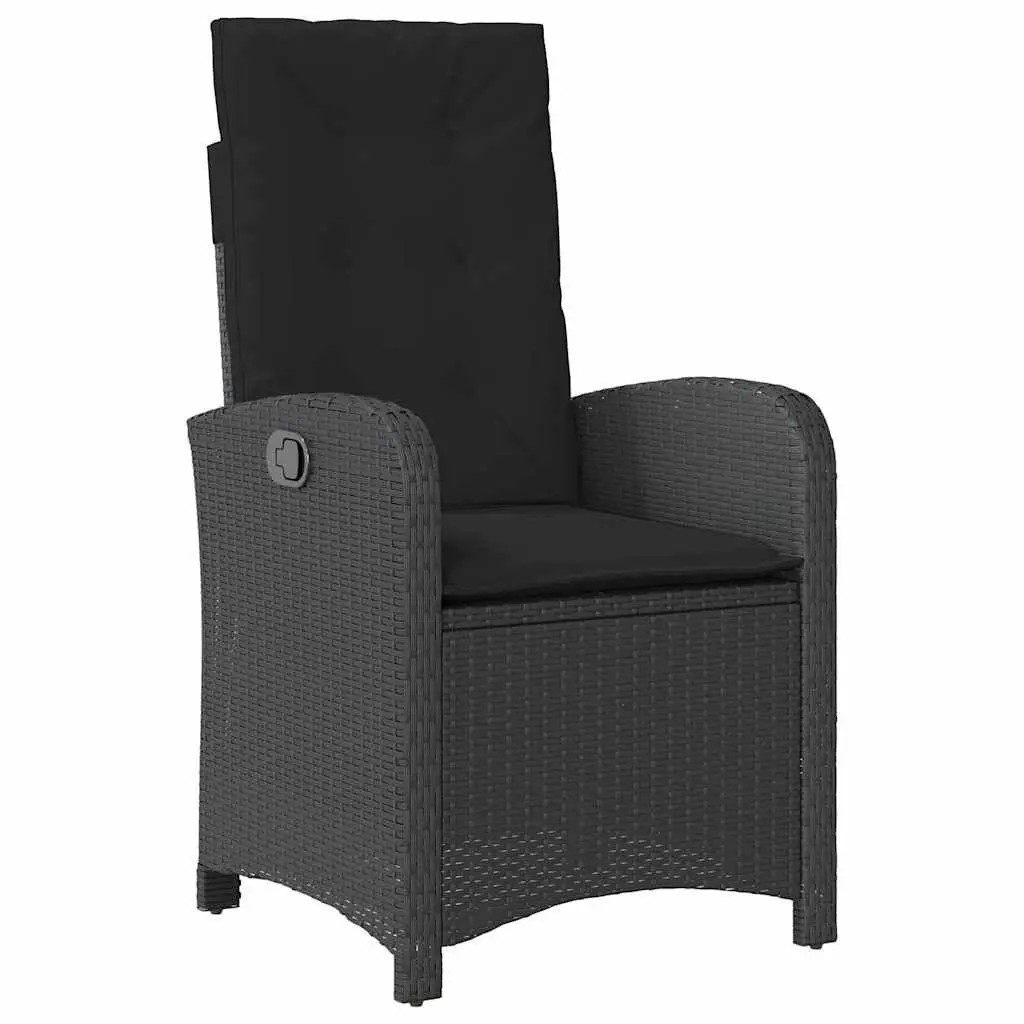 Garden Dining Set Outdoor Patio Furniture 5 Piece Black