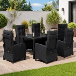 Complete 7 Piece Outdoor Dining Set with Cushions