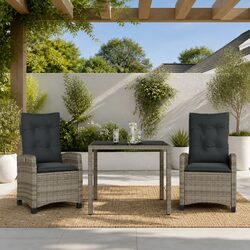 Specifications of 3 Piece Grey Garden Dining Set