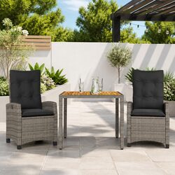 Specifications of 3 Piece Grey Outdoor Dining Set