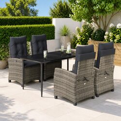 5-Piece Outdoor Dining Set Dimensions and Specs