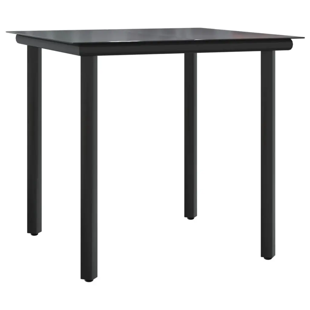 Outdoor Dining Set Garden Use 3 Piece Grey Poly Rattan Table Chairs