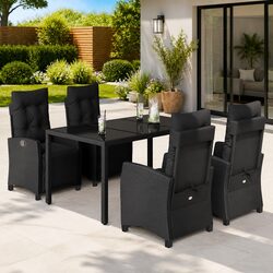 5 Piece Garden Dining Set: Dimensions and Features Inside