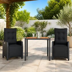 3-Piece Garden Dining Set: Durable Materials and Design