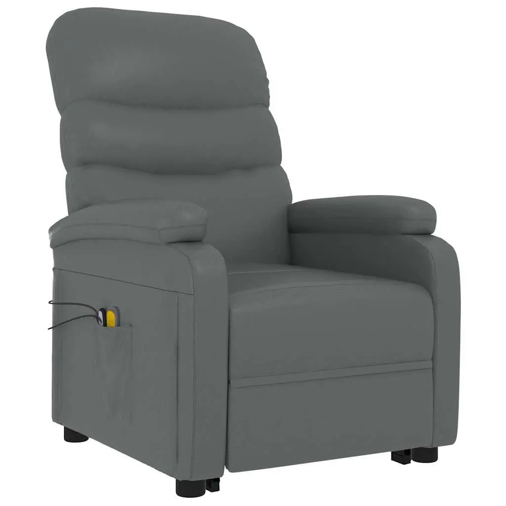 Electric Massage Chair for Elderly Anthracite Size with Power Lift Function and Multiple Massage Programs