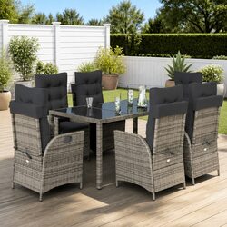 Specifications of 7 Piece Outdoor Dining Set with Cushions