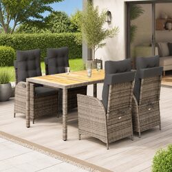5 Piece Grey Outdoor Dining Set – Specs & Features