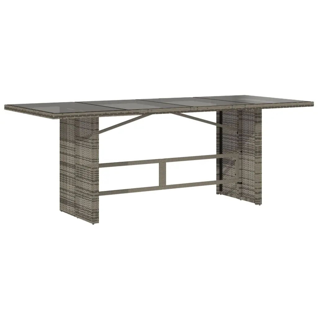 7 Piece Grey Outdoor Dining Set with Cushions