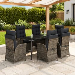 7-Piece Garden Dining Set with Dimensions and Specs