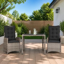 3 Piece Outdoor Dining Set: Dimensions, Materials, Contents