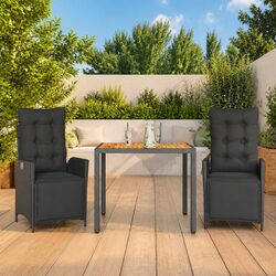 Black Garden Dining Set: Specs and Details