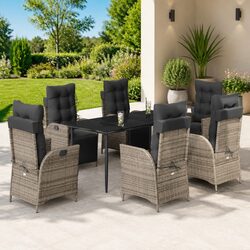 Dimensions and Features of the 7-Piece Garden Dining Set