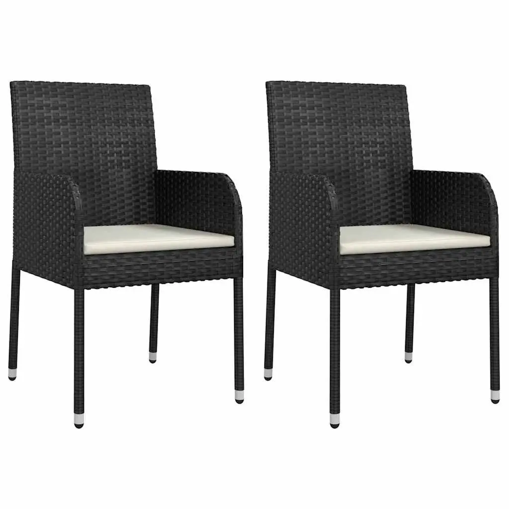 9 Piece Black Outdoor Dining Set