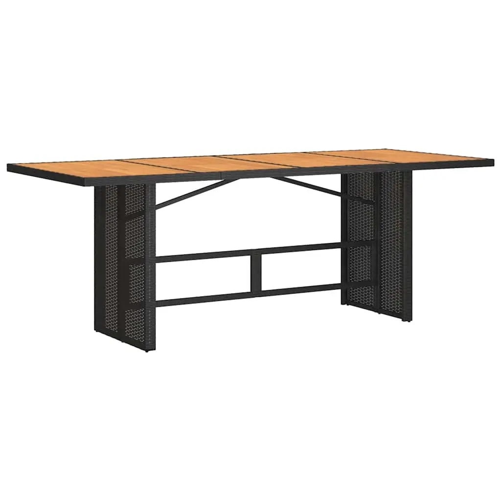 9 Piece Black Outdoor Dining Set
