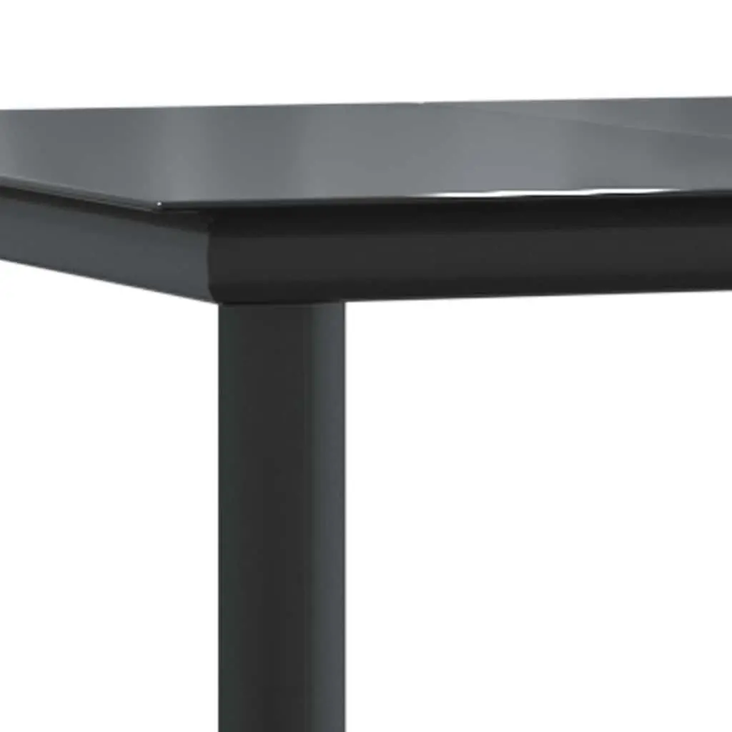 5 Piece Outdoor Dining Set with Tempered Glass Top