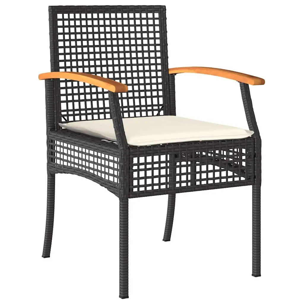 5 Piece Black Patio Dining Set