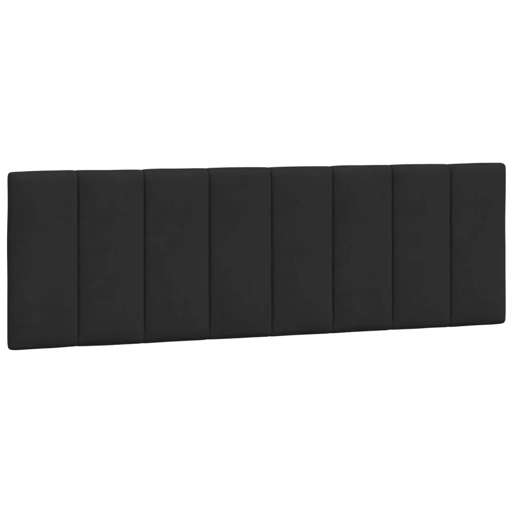 Queen Bed Frame with LED Lights Black Velvet Headboard 152x203 cm Bedroom