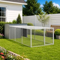 Specifications of the Anthracite Dog House with Run