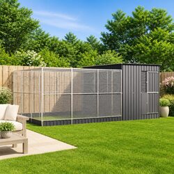 Specifications of Silver Aviary with Extension 497x303x216 cm