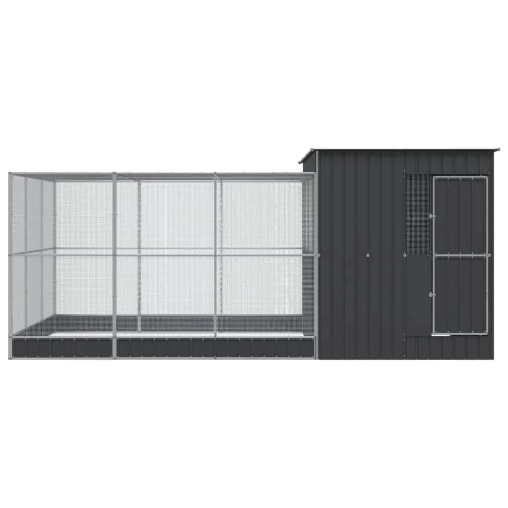 Silver Aviary with Extension 497x303x216 cm