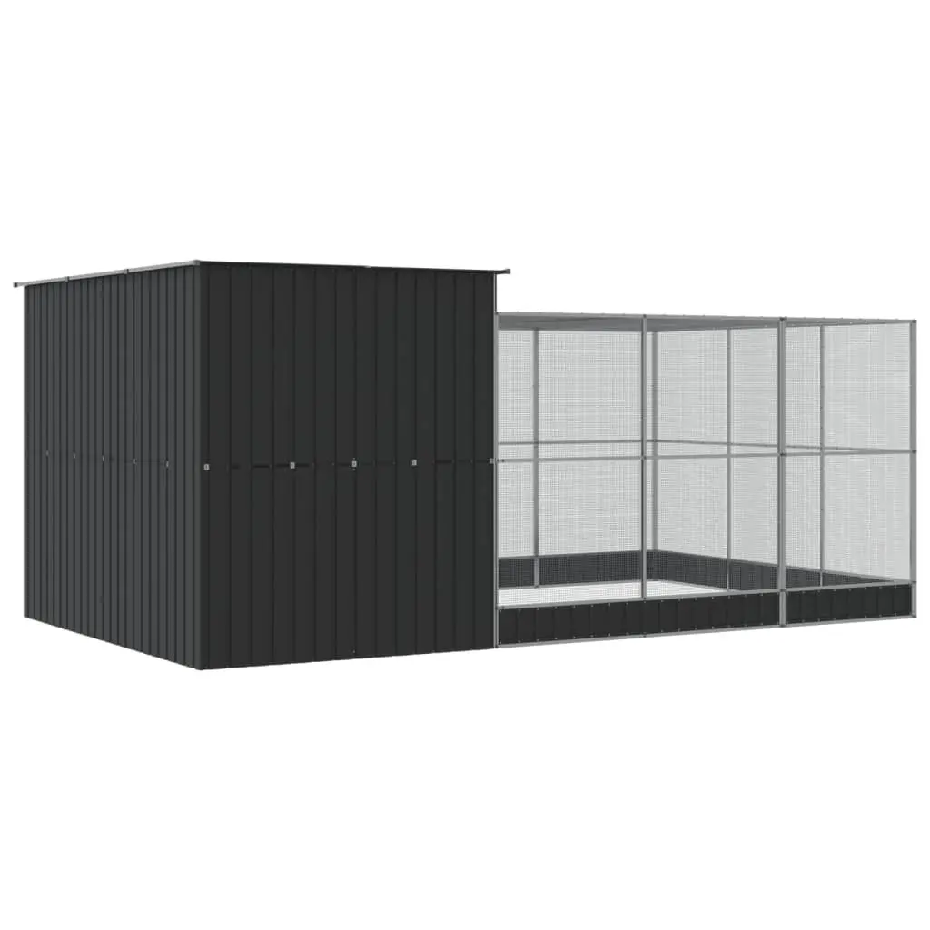 Silver Aviary with Extension 497x303x216 cm