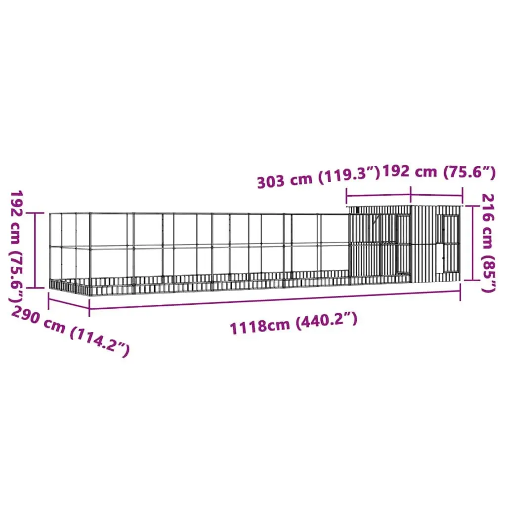 Large Steel Aviary for Birds Outdoor 1118cm
