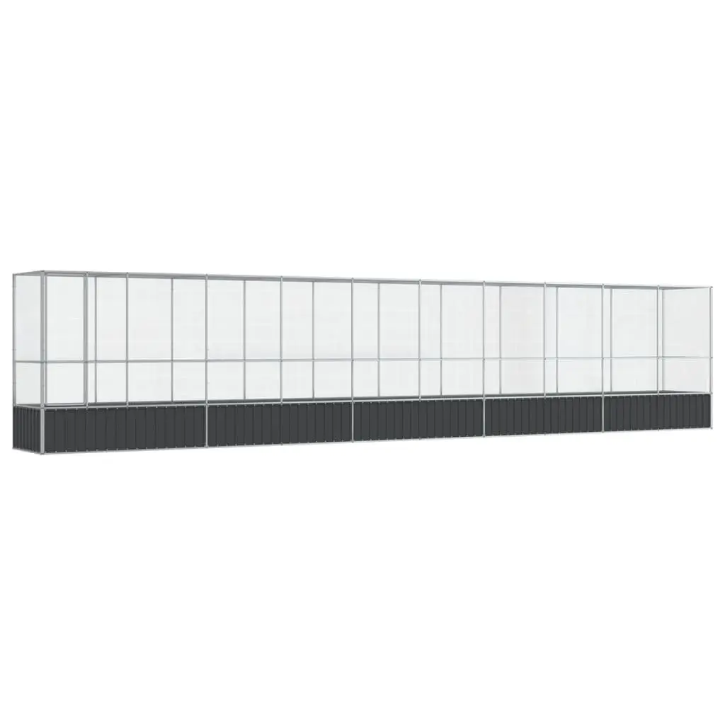 Bird Aviary Outdoor Use Large Silver Steel Mesh Cage