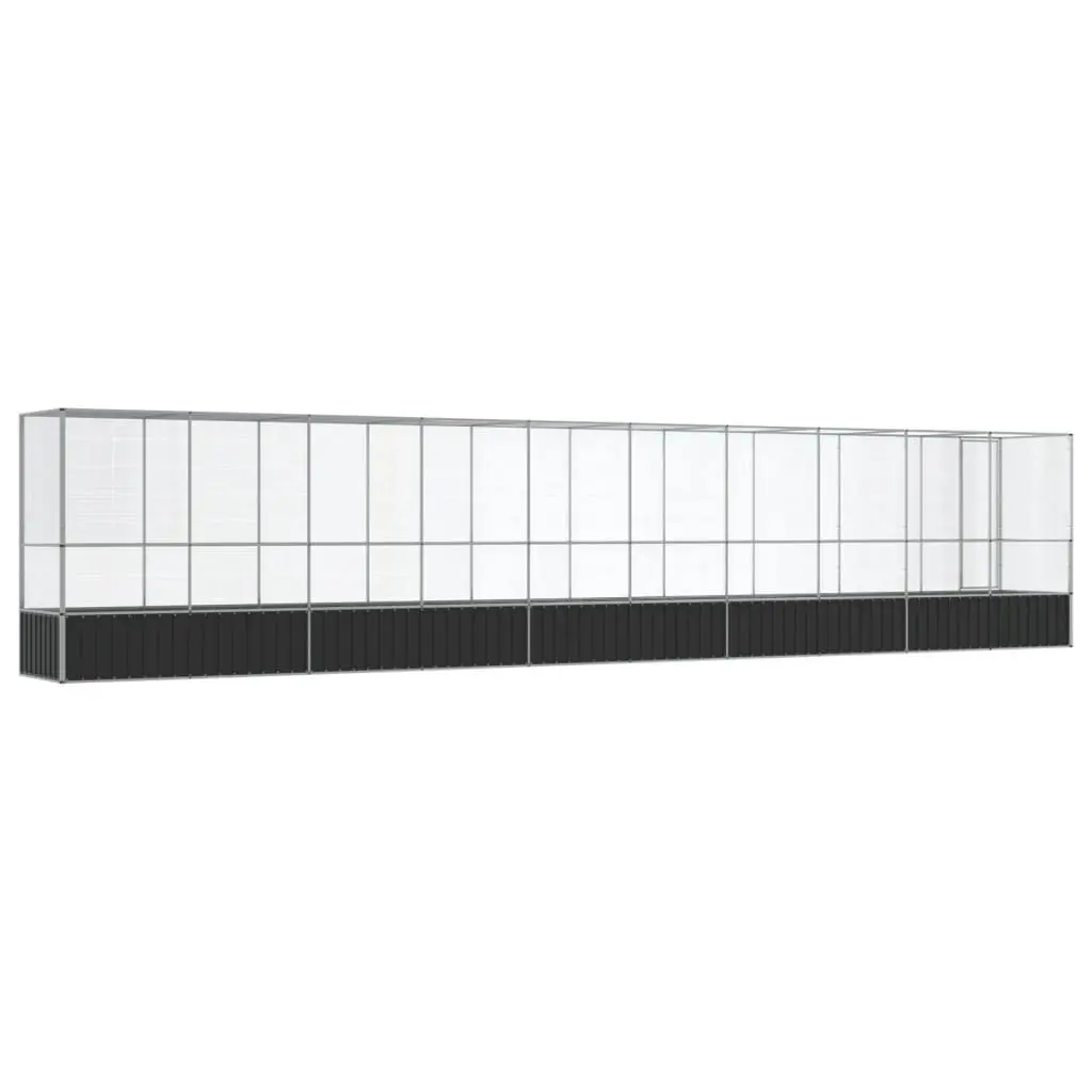 Bird Aviary Outdoor Use Large Silver Steel Mesh Cage