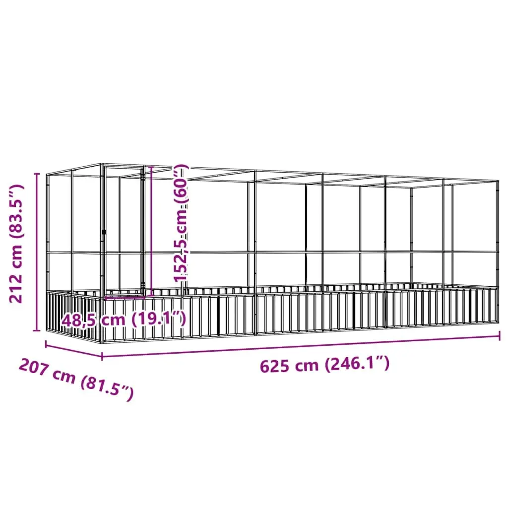 Large Bird Aviary with Extension
