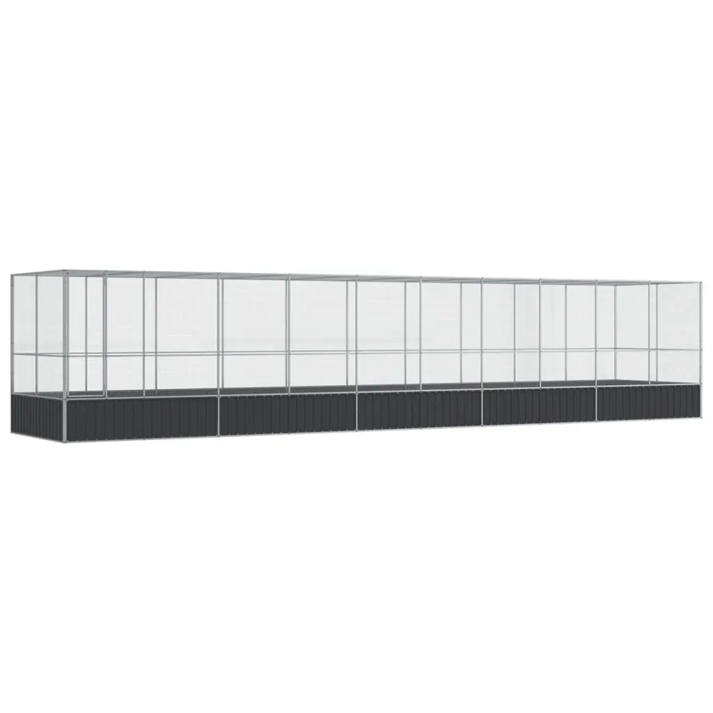 Large Bird Aviary Outdoor Flight Run with Extension Steel Mesh Cage 1039 x 207 x 212 cm