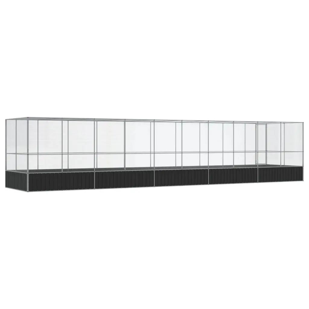 Large Bird Aviary Outdoor Flight Run with Extension Steel Mesh Cage 1039 x 207 x 212 cm