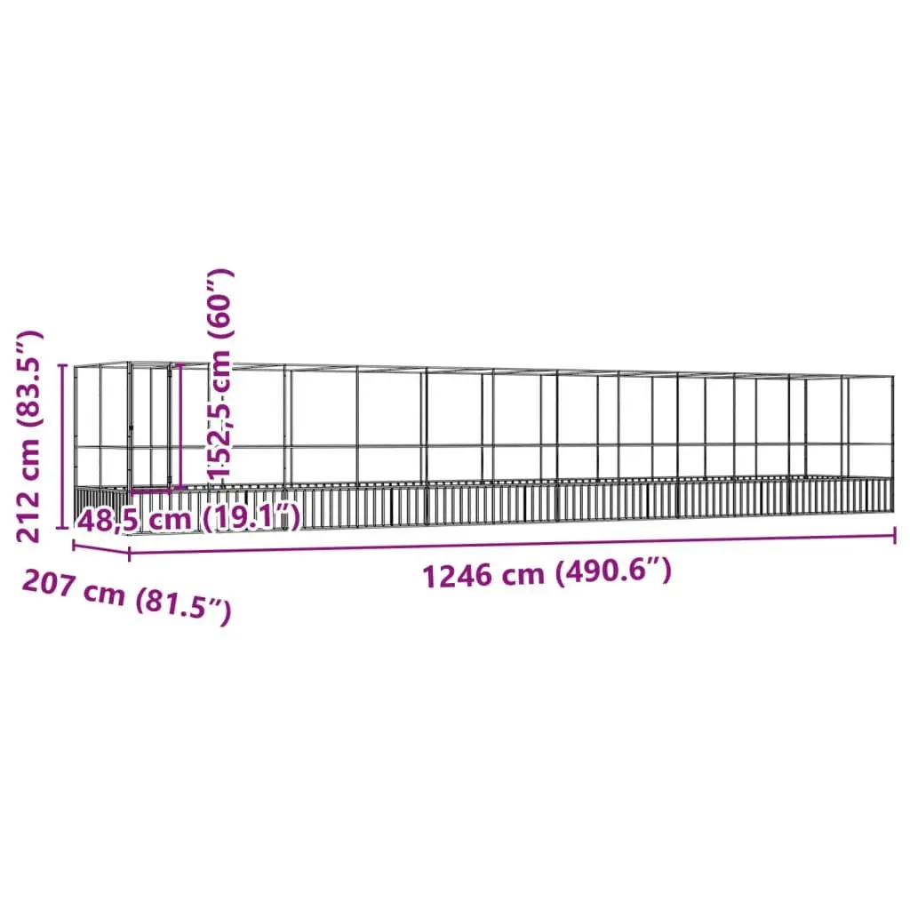 Bird Aviary Outdoor Cage Large Steel Mesh Enclosure