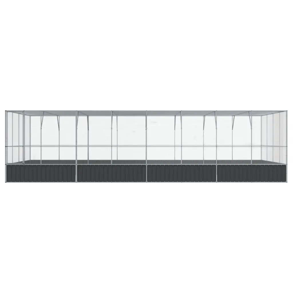 Large Silver Outdoor Bird Aviary