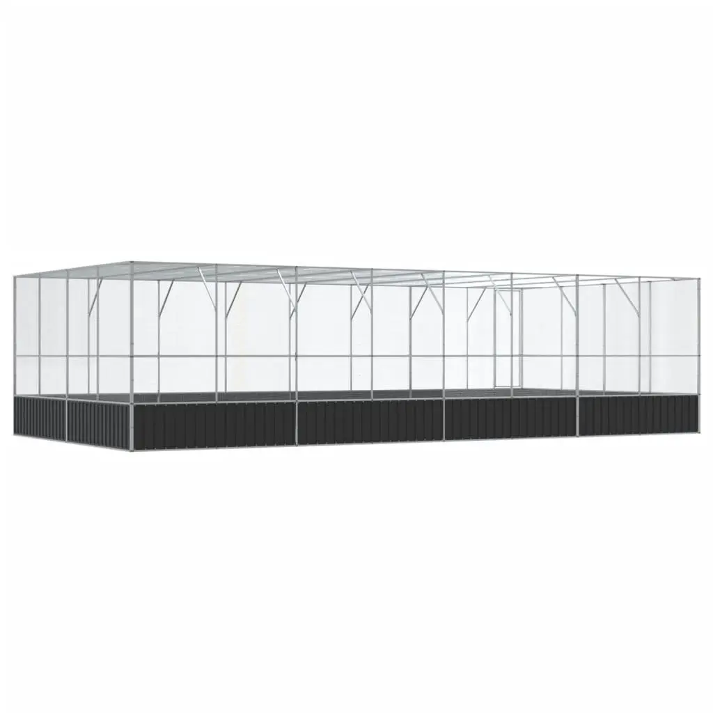 Large Silver Outdoor Bird Aviary