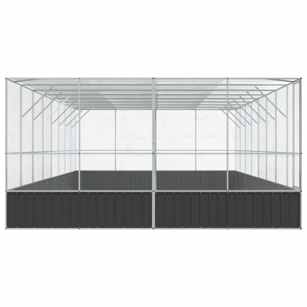 Large Silver Outdoor Bird Aviary