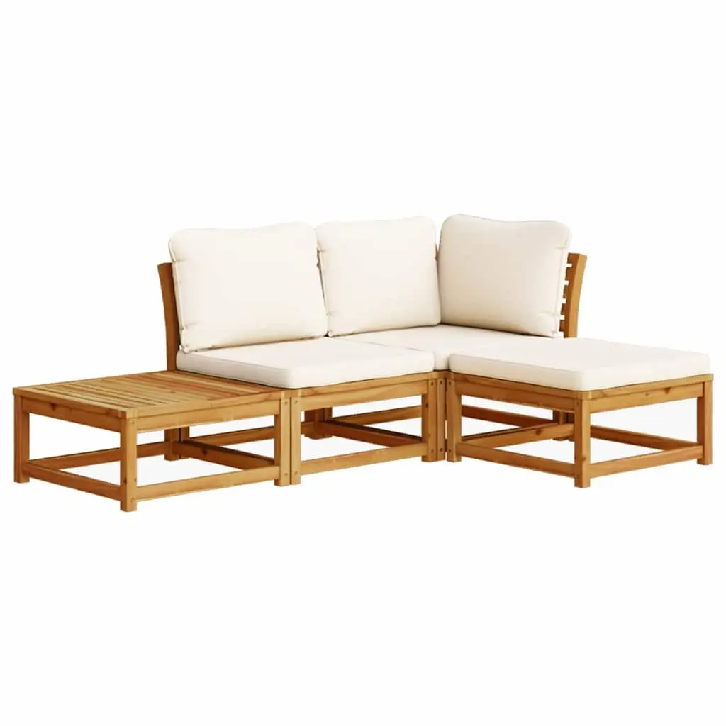 4 Piece Outdoor Sectional Sofa Set
