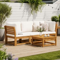 3 Piece Modular Garden Lounge Set - Specs Included