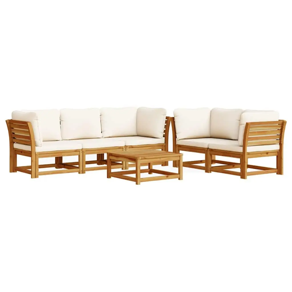 Outdoor Sectional Sofa Lounge Set Garden Furniture 6 Piece Brown