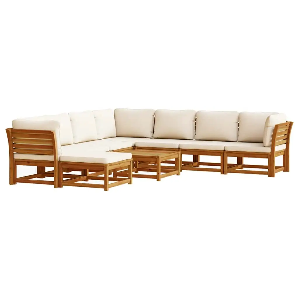 9 Piece Modular Outdoor Sectional Sofa Set with Cushions