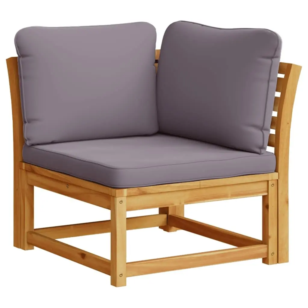 Outdoor Sectional Sofa Set Garden Lounge 6 Piece Brown Solid Wood