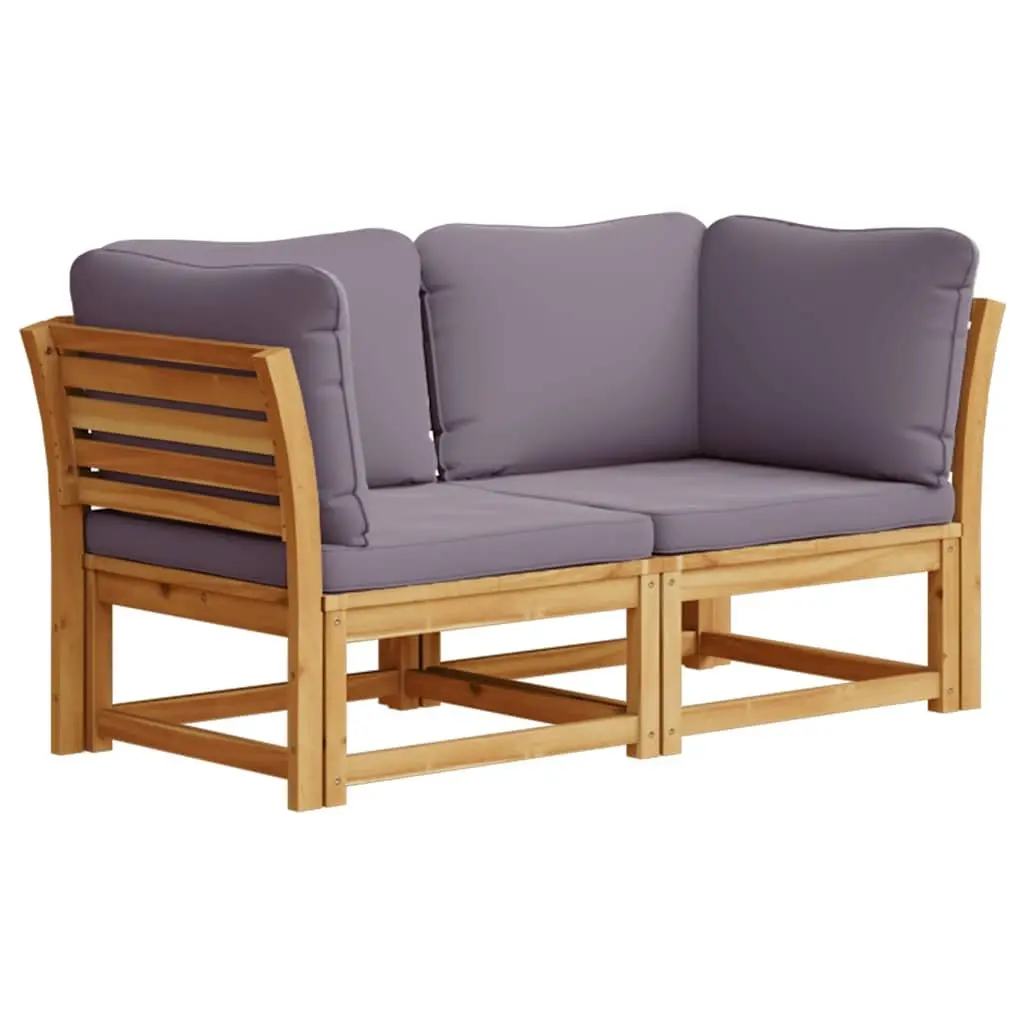 Outdoor Sectional Sofa 2-Seater with Cushions