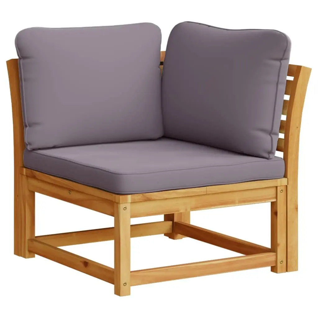 Garden Lounge Set Patio Furniture 6 Piece Wooden Acacia with Cushions