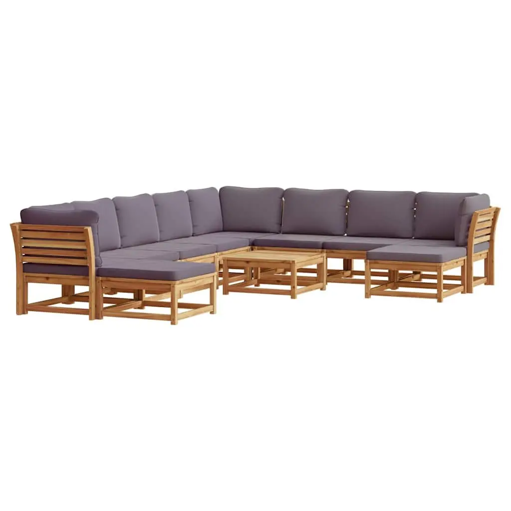 Outdoor Sectional Sofa Set Garden Lounge Furniture 11 Piece with Cushions
